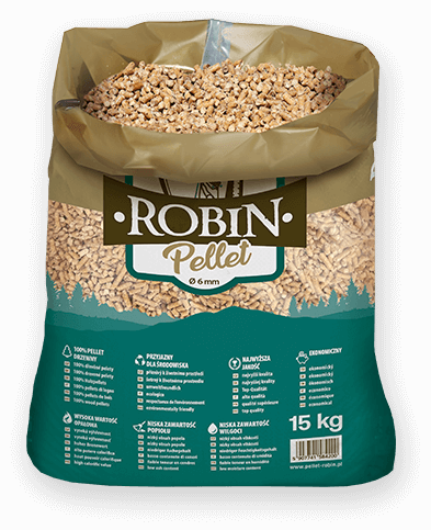 worek pelletu opałowego Robin do kupienia w Krzywiniu lub sklepie internetowym